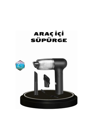 Hubrendy Kargo Taşınabilir Vakumlu Araç Süpürgesi Katlanabilir Sap, Yıkanabilir Filtre, 120w Motor