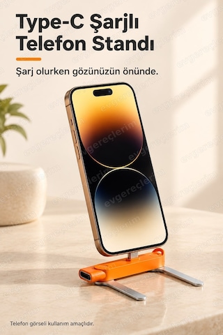 Masaüstü Type-c Telefon Tablet Şarj Standı 240w
