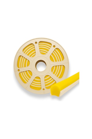 Sarı Neon Led Kılıf 5 Metre 6mm İkinci Nesil Silikon Difüzör