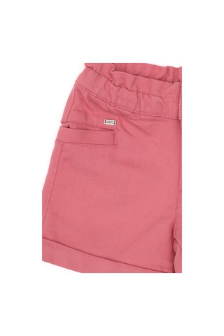 U.S. Polo Assn. Kız Çocuk Pembe Relax Fit Belden Büzgü Detaylı Jean Şort 50301833-VR167