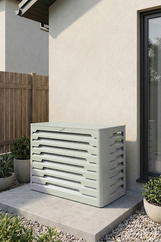 Klima Motoru/dış Ünite Gizleme/koruma Kafesi Xl 120x62x150 H Radius Gri