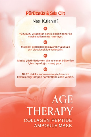 Elensılıa Kolajen ve Peptit Kompleksi Kağıt Maske Elensilia Collagen Peptide Ampoule Mask
