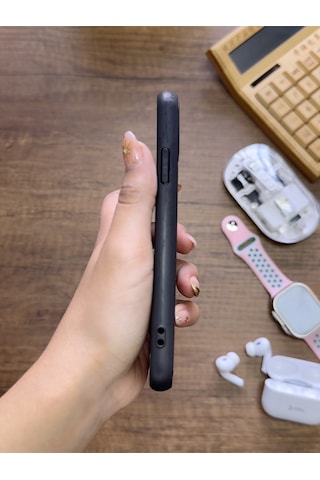 Apple iPhone X Uyumlu Premium Deri Dokulu Darbelere Karşı Dayanıklı Nazal Silikon Kılıf Siyah