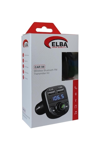 Elba Car X8 2usb Wireless Bluetooth Fm Transmitter Kit