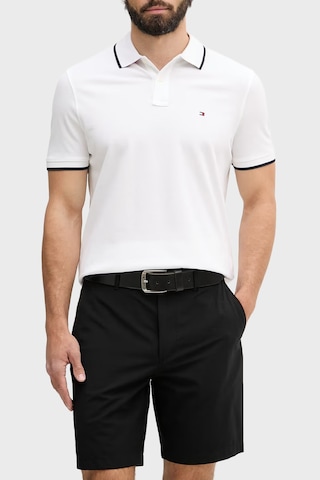 Tommy Hilfiger Pamuklu Regular Fit Düğmeli Polo Yaka T Shirt Erkek Polo Yaka T Shirt Mw0mw42748 Ybr Beyaz