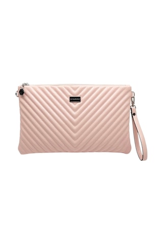 Silver Polo Crash Pudra Kapitone V Kadın Portföy Ve Clutch El Çantası Sp1034