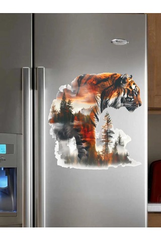 Sticker Store Duvar Dekoratif Stickerları Kendinden Yapışkanlı Amur Leoparı 287166549 Siyah