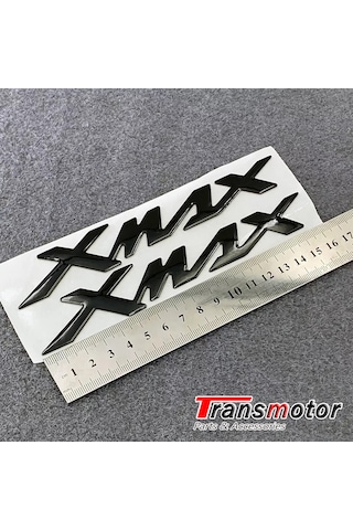 Xmax Metalik Damla Logo Amblem Seti Ithal Lli Gümüş