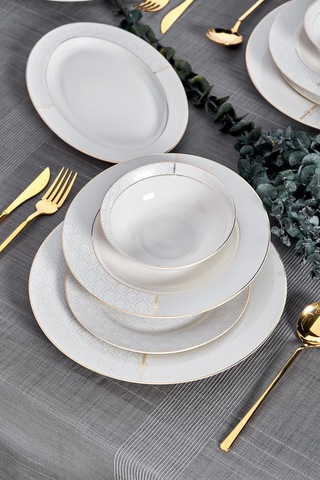 Taç Eliza Noya 53 Parça 12 Kişilik Yemek Takımı Gold