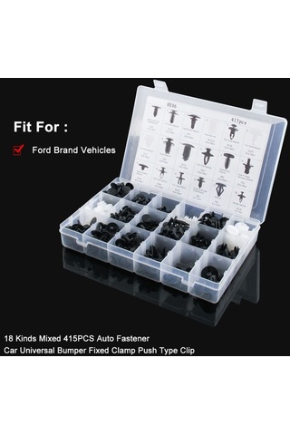Cbtx 415 Adet Araba Tutucu Klips Çeşitleri Araba Paneli Trim Plastik Bağlantı Elemanları Perçin Klips Seti