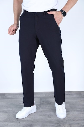 Blayn Jeans Erkek Fileto Cepli Yazlık Keten Pantolon Lacivert