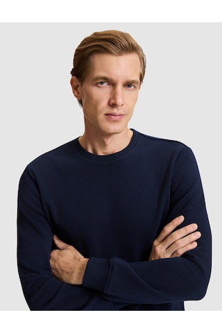 Pierre Cardin Lacivert Regular Fit Basic Sweatshirt 50334023 Vr033