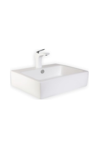 Eva Banyo Lena E-5172 Tezgah Üstü Porselen Lavabo