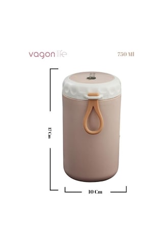 Vagon Çelik Lunch Box 750 Ml Pembe