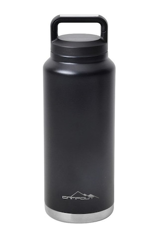 Nurgaz Campout Çift Katmanlı Termos Siyah 1000 Ml Ng 163