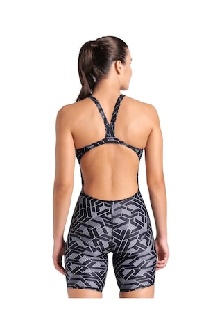 Arena Printed Full Body Kadın Siyah Yüzücü Mayosu 007909500