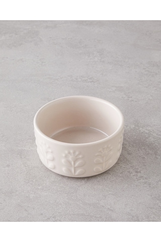 English Home Soft Bloom Stoneware 2'li Fırın Kabı 10 10 Cm Krem Krem