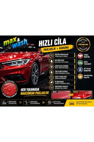 1 Kg Hızlı Cila 1/1 Konsantre Profesyonel Oto Hızlı Cila Araç Boya Koruyucu Ve Parlatıcı Oto Kuaför Ürünü
