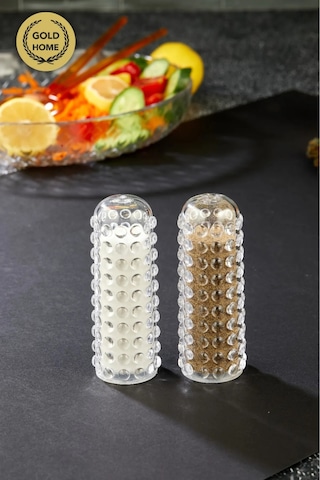 2 Li Boncuklu Plastik Mika Tuzluk Biberlik Baharatlık Boncuk Seri