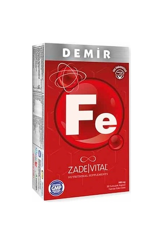 Zade Vital Demir Blister 30   Kapsül