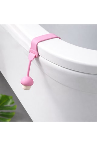 Klozet Kapağı Hijyen Aparatı 2 Adet Pembe Plastik Diğer