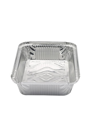 Alüminyum Kapaklı Kase Yemek Kabı 1000 Gr Isıya Dayanıklı Tek Kullanımlık Kap 50 Adet Gri