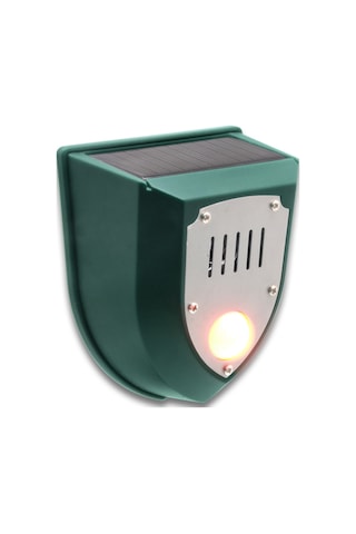 Moveevo Güneş Enerjili Ultrasonik Alarm, 129db Işık-ses Uyarısı, Ip55 Su Geçirmez, 5-8m Kişi Algılama, N911m Yeşil Model, 1 Adet