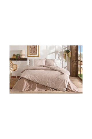 Özdilek Natural Line Tek Kişilik Nevresim Takımı - Somon Özdilek Natural Line Tek Kişilik Nevresim Takımı - Somon