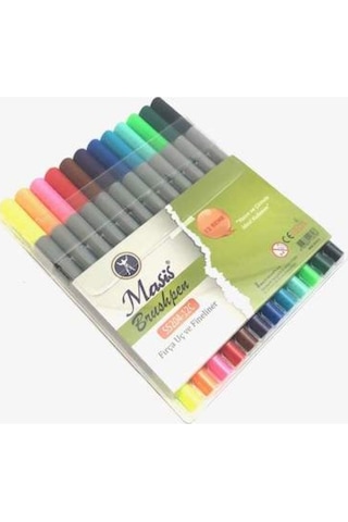 Brushpen Çift Taraflı Keçeli Kalem 12 Li