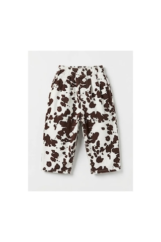Poala Kids Beyaz Kamuflaj Balloon Jeans Çok Renkli