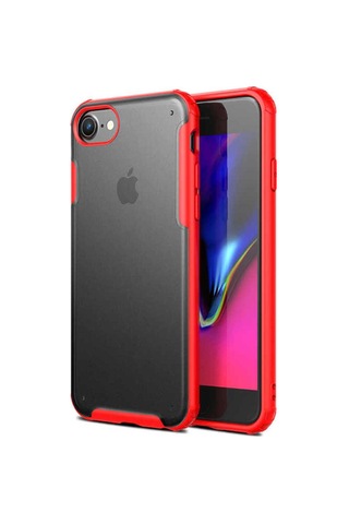 Apple Uyumlu iPhone 8 Kılıf Zore Volks Kapak Kırmızı