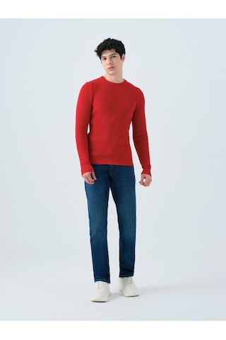 Regular Fit Erkek Kazak Kırmızı