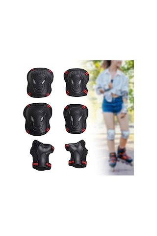 Suntek Koruyucu Dişli Seti Bisiklet Rahat Taşınabilir Dış El Kırmızı Kırmızı