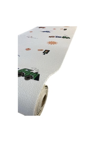 50x280 Cm 1,4m2 Trafik Temalı Kendinden Yapışkanlı Duvar Kağıdı Esnek Silinebilir Çocuk Odası