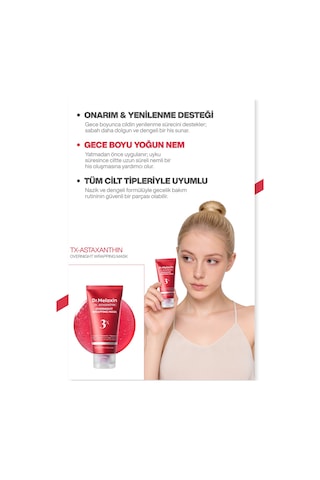Leke Karşıtı Aydınlatıcı Onarıcı Astaxanthin İçeren Soyulabilen Gece Maskesi 80ml