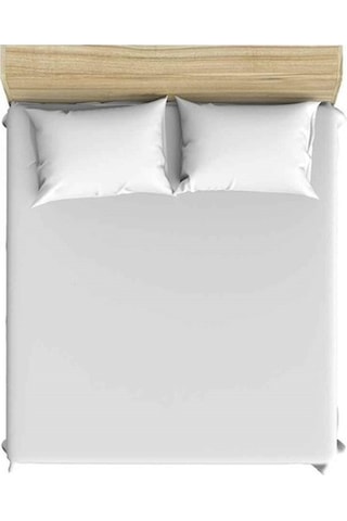 Maki 180X200 %100 Pamuklu Beyaz Battal Boy Lastikli Çarşaf Takımı
