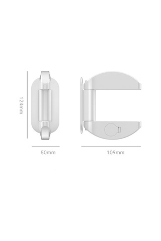 Sones Yalnız Yaşayan Hırsızlık Önleyici Kapı Durdurucu Deliksiz Çocuk Güvenlik Kilidi Alarmlı Siyah