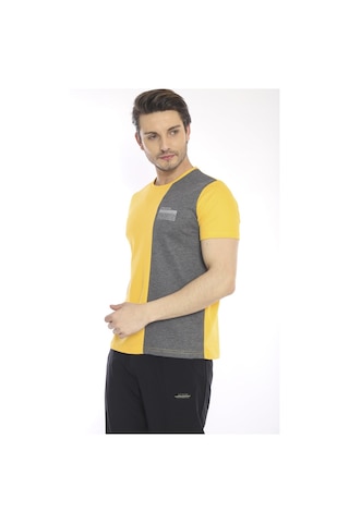 Escetic Erkek Spor, Abd Pike Interlok 1. Kalite Kumaş Sarı Slimfit Bisikl