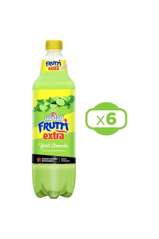 Uludağ Frutti Extra Yeşil Limonlu 1 Lt X 6 Adet