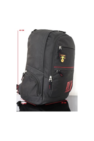 Konfores 1169 Unisex Anatomik Sırt Çantası-Siyah Kırmızı