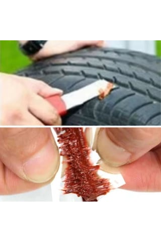 10 Adet Lastik Onarım İçin Lastik Tamir Fitili Yedek Lastik Fitili 4741