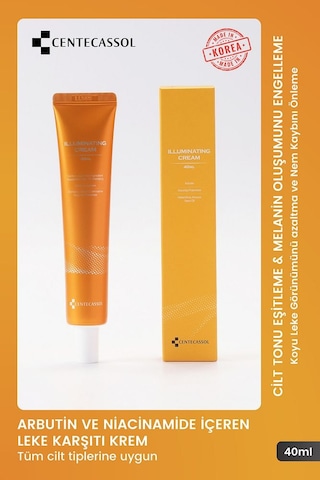 Centecassol Arbutinn ve Niyacinamide İçeren Leke Karşıtı Krem 40 ML