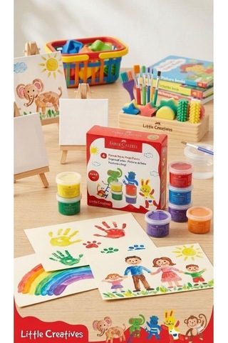 Faber Castell L.creatives Parmak Boyası 4'lü Çok Renkli