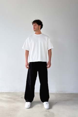 Flaw Atelıer Basic Boxy Fit Ekru Tişört-29576