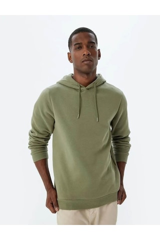 Koton Erkek Sweatshirt Yeşil 5wam70001mk 25ky59000107 Y59210 Yeşil