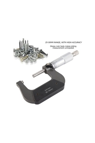 Tongxida 25-50 Mm Çap Ölçer, Krom Vanadyum Çelik, Yıkanabilir Spiral Kilitleme, Hassas Ölçüm Aleti