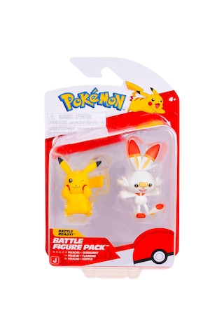 Pokemon Battle 2'li Figür Seti Pkw4076 - Pikachu Ve Scorbunny