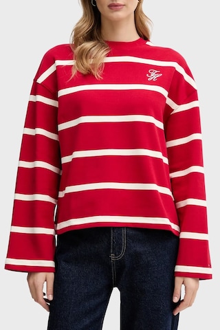 Tommy Hilfiger Bayan Sweat Ww0ww48431 0e2 Kırmızı-beyaz Kırmızı-beyaz