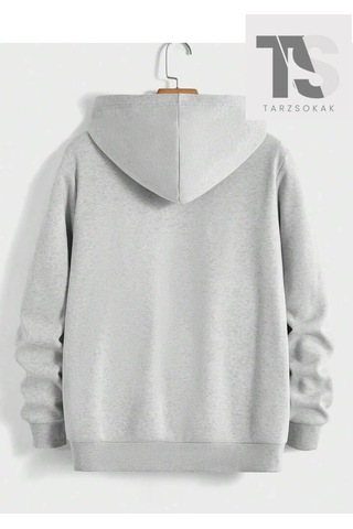Tarzsokak Cynical 777 Sweatshirt Fermuarlı Hırka Siyah Siyah