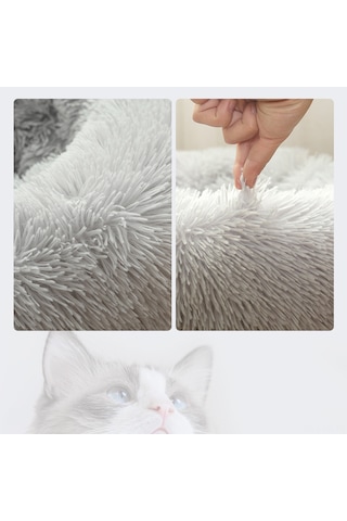 Vkemall Yumuşak Ve Isıtmalı Evcil Hayvan Yatağı - Kaymaz Tabanlı, Yıkanabilir Kedi Köpek Yastığı